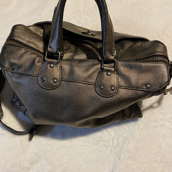 Coach Rhyder gold metallic leather satchel - Picture 9 of 16